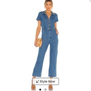 Show Me Your Mumu Emery Denim Jumpsuit